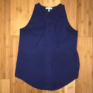 Monteau Blue Chiffon Top